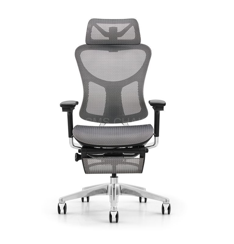 Adjustable Aluminium High Back Official Executive Chair with Footrest