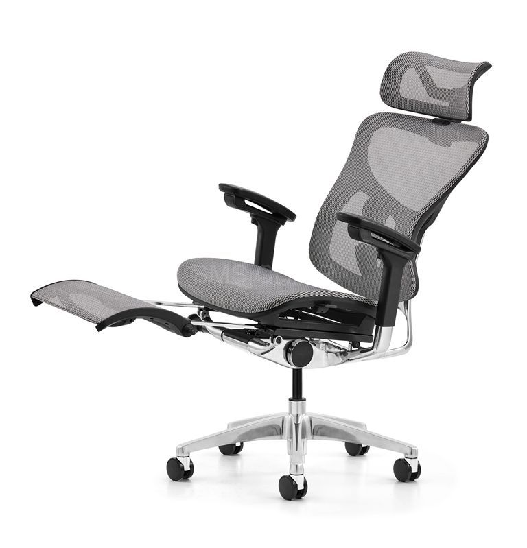 Adjustable Aluminium High Back Official Executive Chair with Footrest