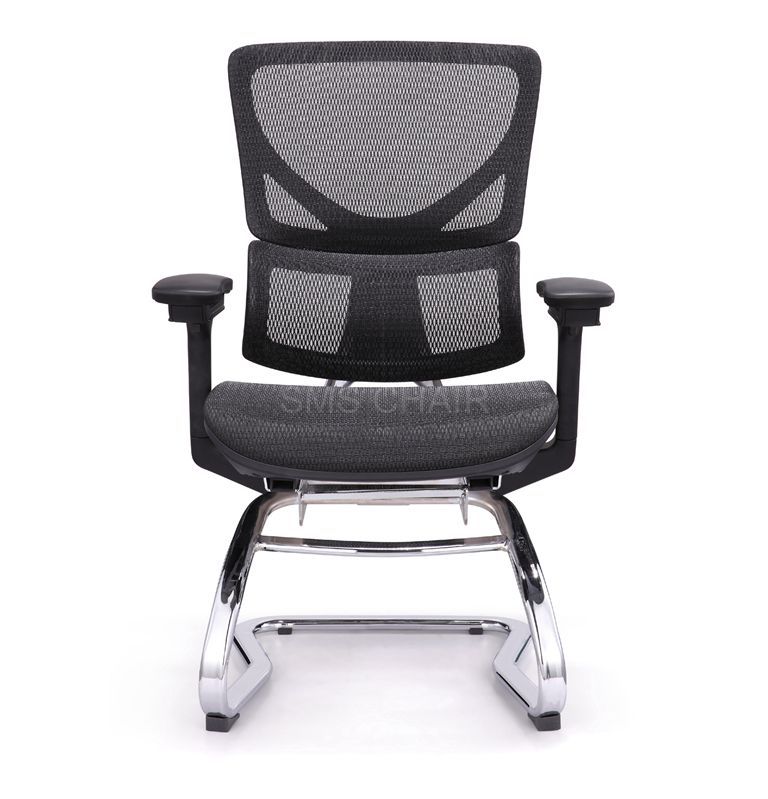 Ergonomic Office Reception Meeting Chairs with Bow Legs