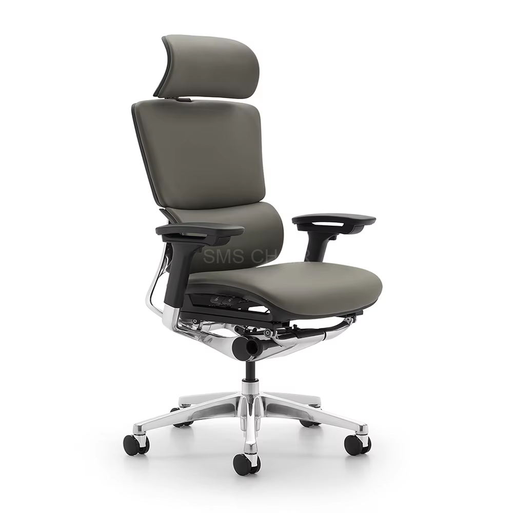 Luxury Modern Executive Ergonomic Office Chair High-Back Swivel Leather Chair