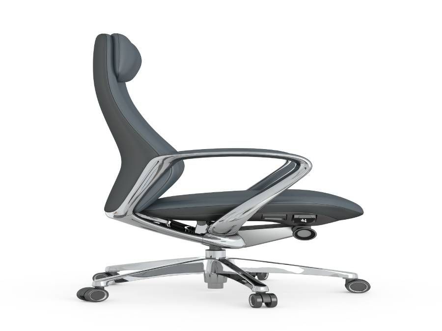 Luxury Ergonomic Executive Chair, PU Leather Swivel Office Chair for Manager & CEO Office