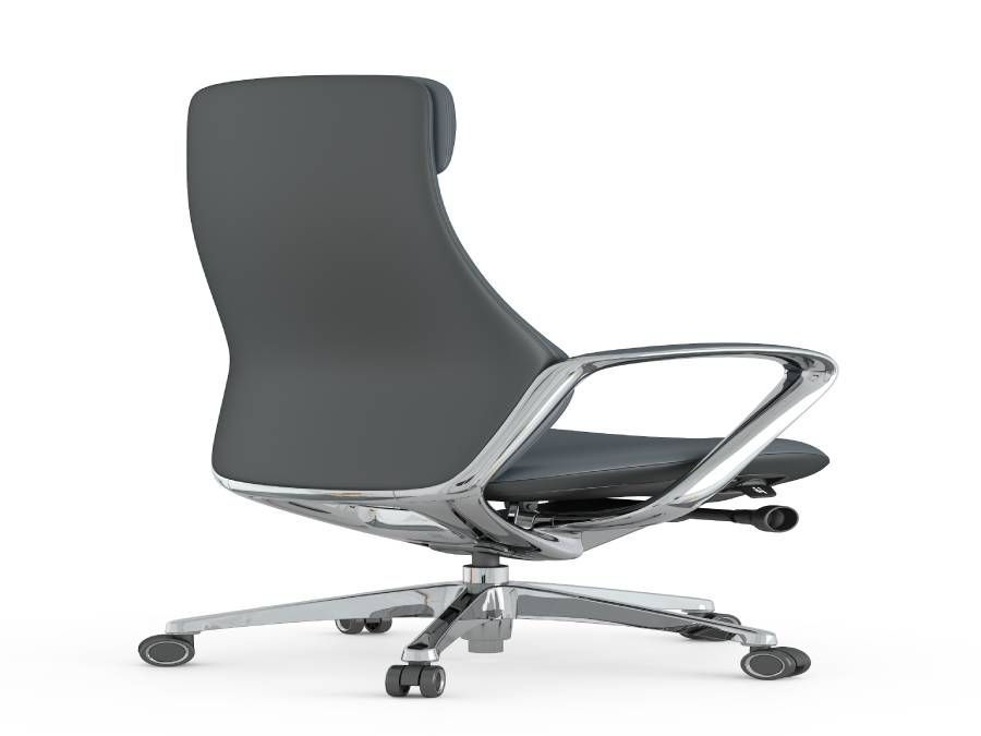 Luxury Ergonomic Executive Chair, PU Leather Swivel Office Chair for Manager & CEO Office