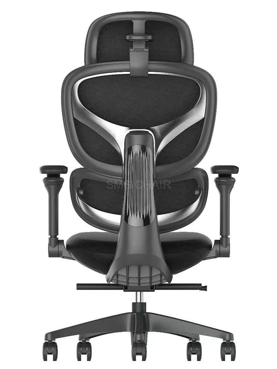 High Back Adjustable Mesh Ergonomic Office Chair with 3D Lumbar Support and 4D Headrest