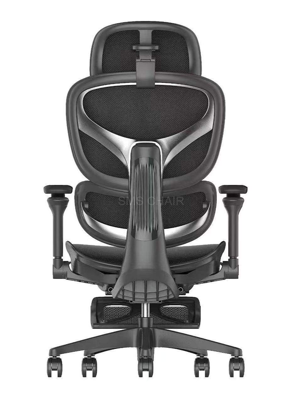 High Back Mesh Ergonomic Office Chair with Retractable Footrest