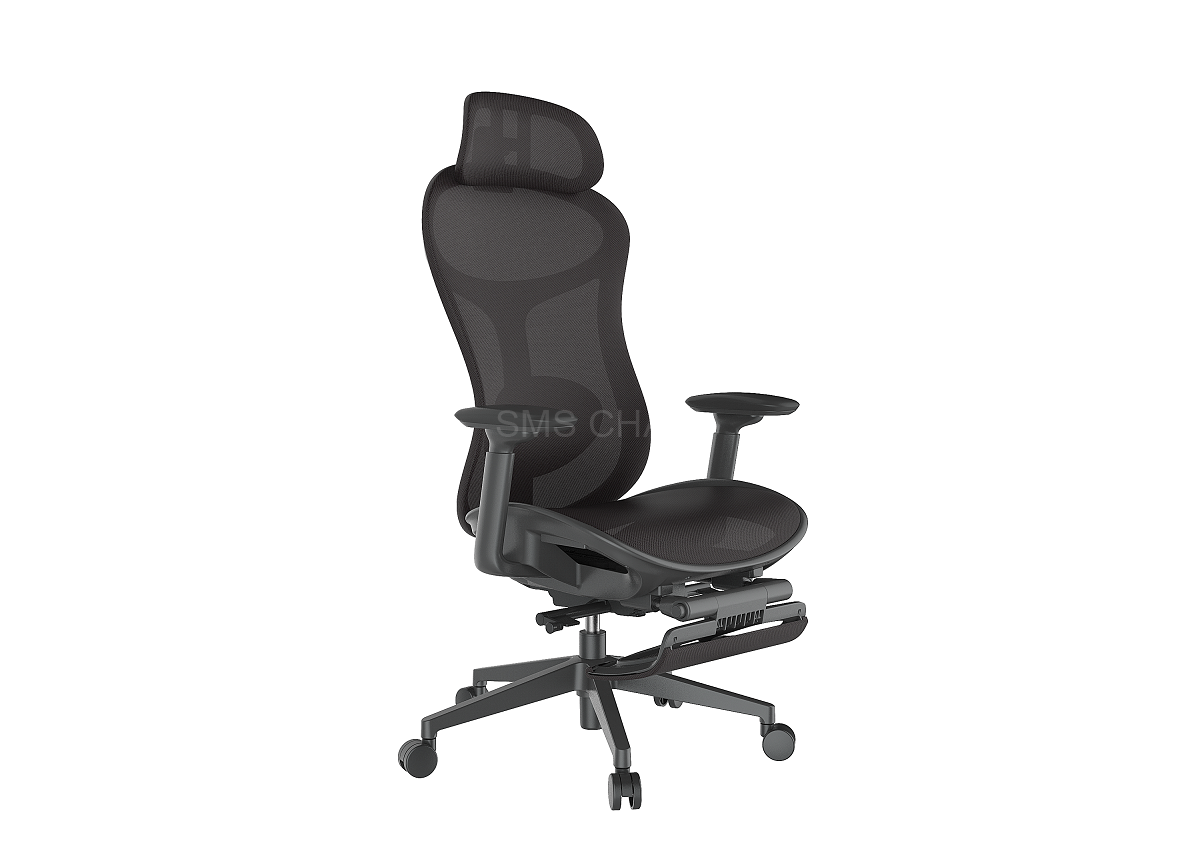 Ergonomic Mesh Office Chair with Footrest High Back Adjustable Computer Chair