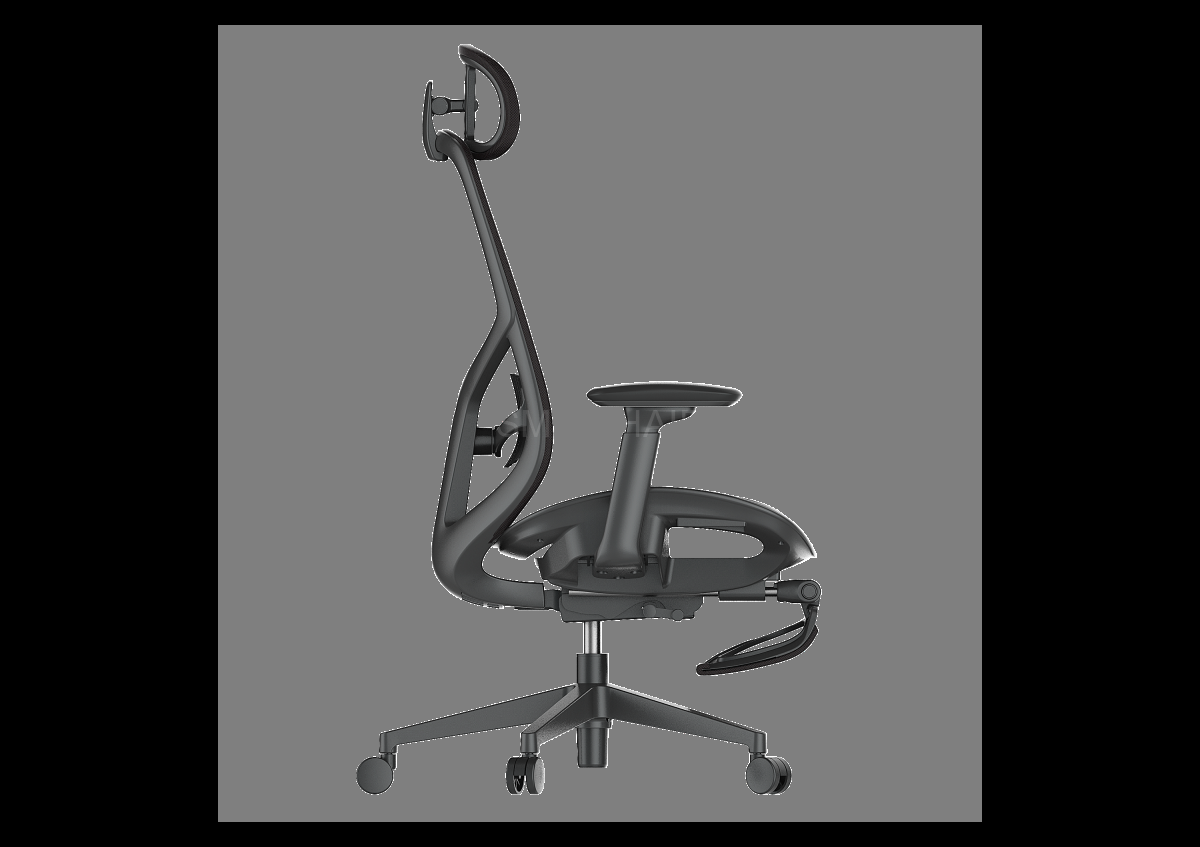 High Back Full Mesh Ergonomic Office Chair with Built-in Footrest