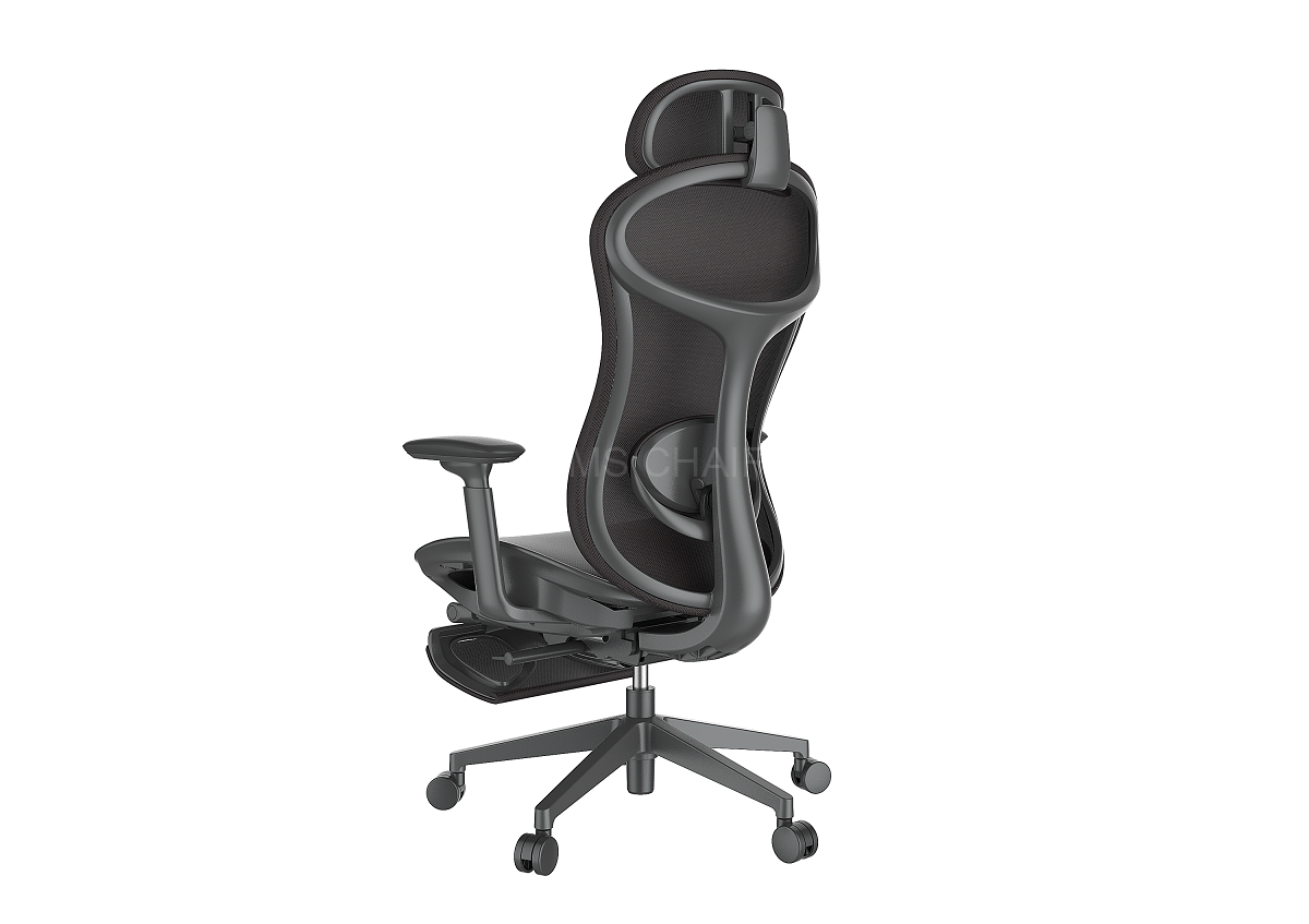 Ergonomic Mesh Office Chair with Footrest High Back Adjustable Computer Chair
