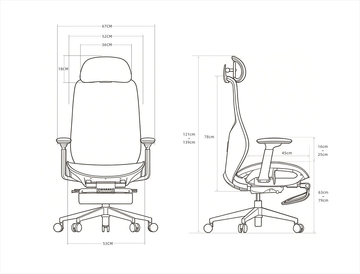 Ergonomic Mesh Office Chairs for Commercial Office Project
